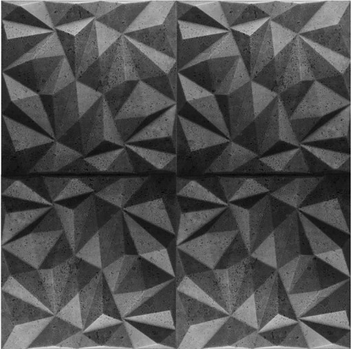 АРХИТЕКТУРНАЯ БЕТОННАЯ КАССЕТА, ИМИТИРУЮЩАЯ 3D ОТДЕЛКУ ЦИРКОНИЙ 42 - КОМПЛЕКТ 2м2