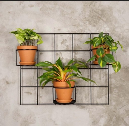 KWIETNIK WISZĄCY KRATKA PERGOLA METAL+ KOSZYKI