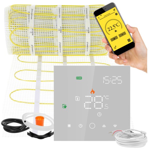 ZESTAW Mata grzewcza pod płytki MA-160W/m² 8m²