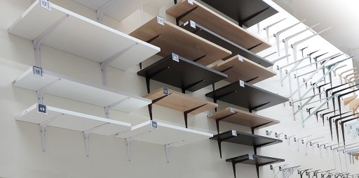 РУЧКА КРОНШТЕЙН УГЛОВОЙ ДЛЯ ПОЛКИ СЕРЫЙ 225x175
