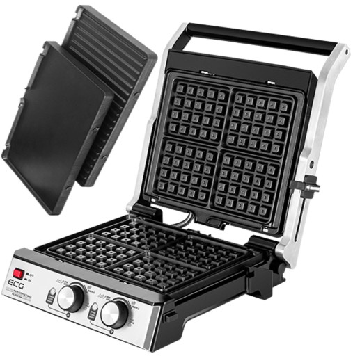 ЭЛЕКТРИЧЕСКИЙ ГРИЛЬ PANNINI ВАФЛИ 3в1 2000W ECG