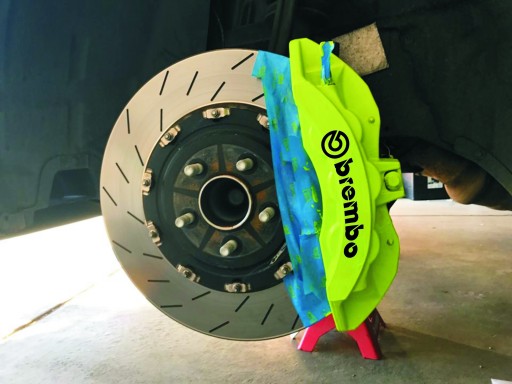 BREMBO naklejka na zacisk ŁUK 5,5cm x 1,5cm