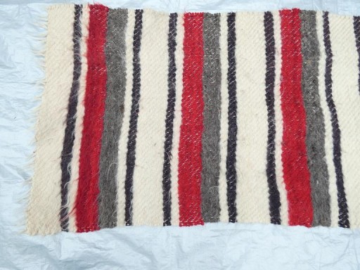kilim RETRO wełna 75x211 cm chodnik NARZUTA długi wełniany koc