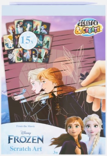 Скретч-игра Frozen Frozen, скретч-книжка со стилусом, 15 картинок