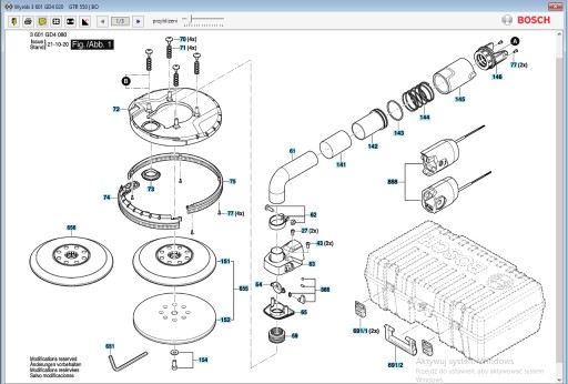 Диск на липучке, резина, Bosch GTR 550 GTR 55-225