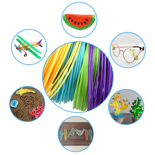 НАБОР 3D РУЧКИ ДЛЯ ДЕТЕЙ ПРИНТЕР MAGIC PEN + PLA КАРТРИДЖИ 220 МЕТРОВ