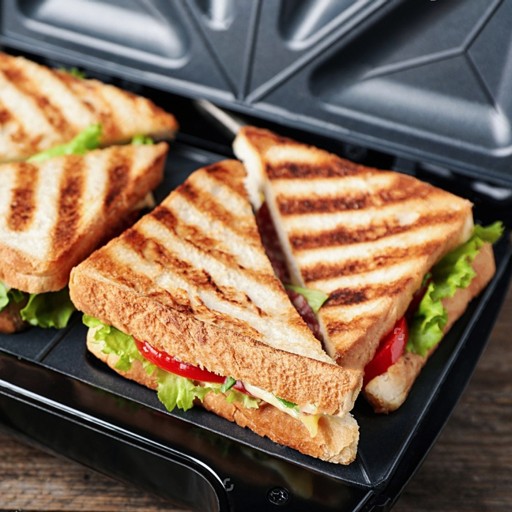 OPIEKACZ DO KANAPEK SANDWICH GRILL ELEKTRYCZNY GOFROWNICA 3-w-1 KAMILLE
