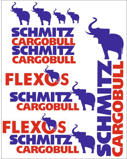 НАКЛЕЙКИ SCHMITZ CARGOBULL FERROPLAST FLEXOS НАКЛЕЙКА