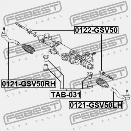 РУЛЕВАЯ ТЯГА TOYOTA CAMRY/HYBRID ACV51,ASV5,AVV50,GSV50 2011.08- EU