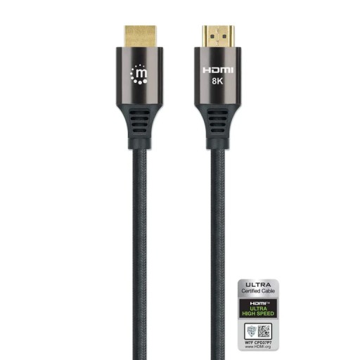 Manhattan 355933 Кабель HDMI 1 м HDMI тип A (стандартный) Черный