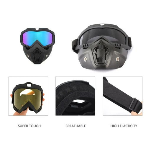 Google Maska Wiatro-szczelna Narty Snowboard, Motor Peinball, FILM