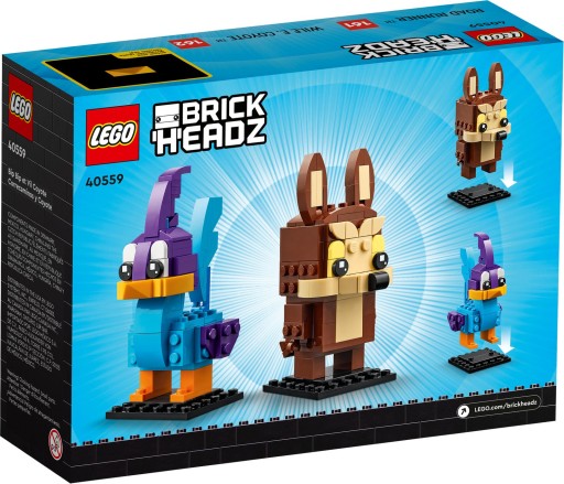 LEGO BRICKHEADZ 40559 СТРАУС ВЕТРОБЕГУЩИЙ И КОЙОТ ВИЛУУС Брик ГОЛОВА