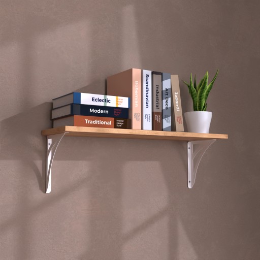 ПОЛКА НАСТЕННАЯ DECO LOFT, ДУБ БЕЛЫЙ