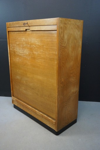Szafka komoda roletowa żaluzjowa loft bauhaus vintage