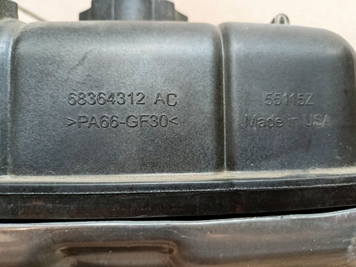 КРЕПЛЕНИЕ РАСШИРИТЕЛЬНОГО БАКА WRANGLER JL 2.0T 68280796AC 68364312AC