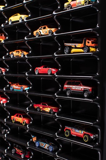 Полка для подвески машинки Hot Wheels, закрытая, черная