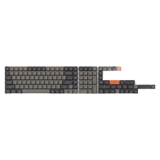 Колпачки для ключей Keychron, низкопрофильные колпачки для клавиш Double Shot PBT LSA, полный комплект из карбона