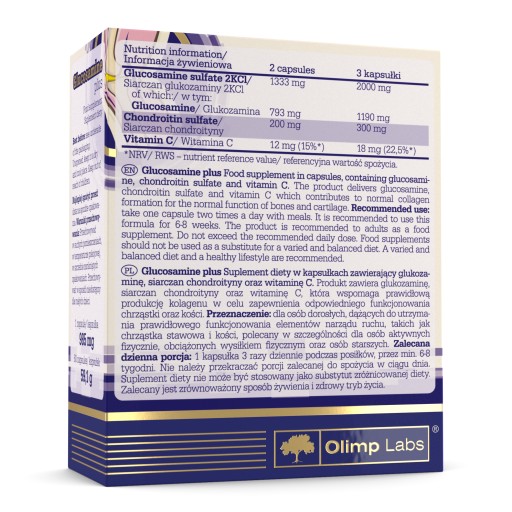 OLIMP GLUCOSAMINE PLUS 60kaps OCHRONA STAWÓW