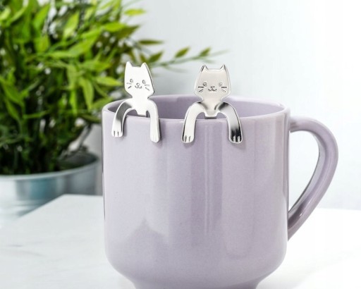ЛОЖКИ ДЛЯ КОШЕК, КОШКИ, 2 ШТ. ПРИКРЕПИТЬ НА КРУЖКУ