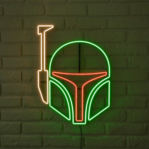 BOBA FETT STAR WARS - Neon LED FLEX - НОЧНАЯ ЛАМПА