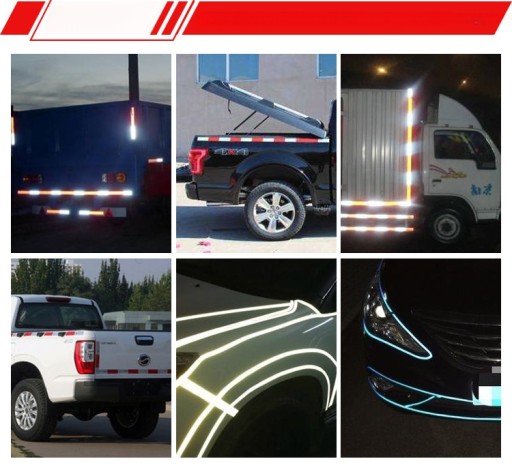 TAŚMA ODZIEŻOWA FLUORESCENCYJNA ODBLASKOWA OSTRZEGAWCZA ŚWIECĄCA PVC
