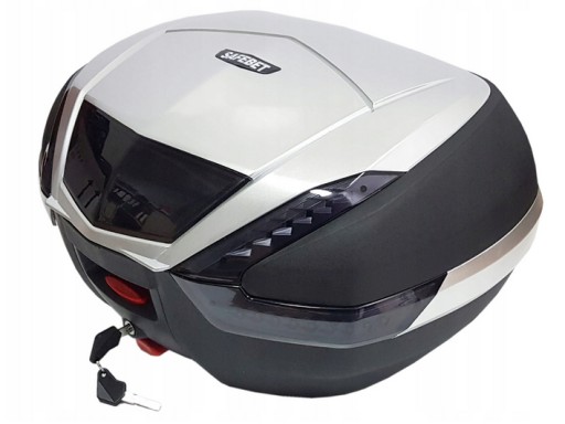 TOP CASE HF E68 СЕРЕБРЯНЫЙ 48L СВЕТОДИОДНЫЙ СТОП-СИГНАЛ
