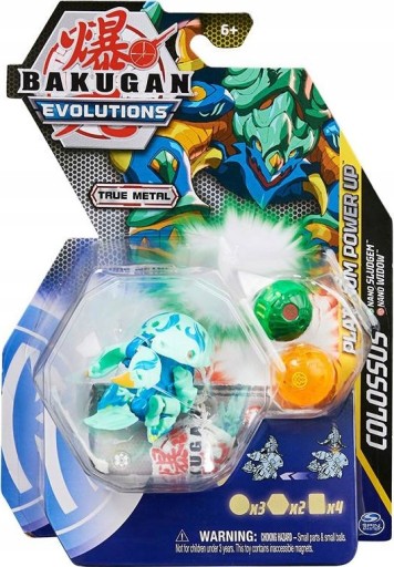 BAKUGAN EVOLUTIONS PLATINUM METAL COLOSSUS VIEW