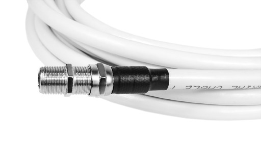GOTOWY KABEL KONCENTRYCZNY PRZEWÓD ANTENOWY z wtykiem F i gniazdem F 7m