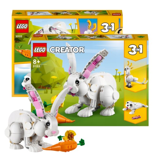 НАБОР LEGO CREATOR 3 В 1 БЕЛЫЙ КРОЛИК В ПОДАРОК