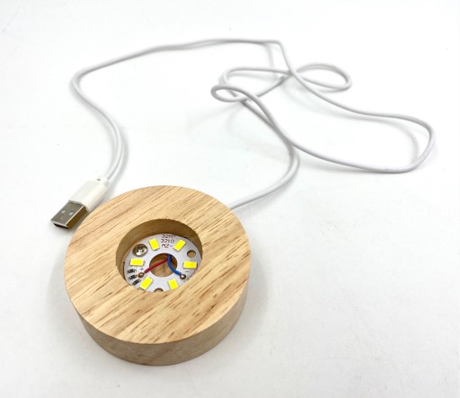 Хрустальный шар с подсветкой солнечной системы LED