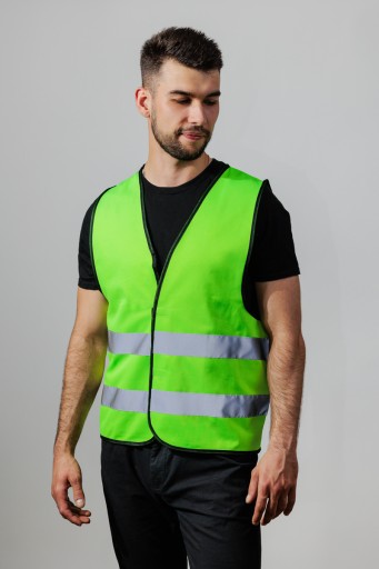 Светоотражающий жилет Зеленый 120г/м², XXL