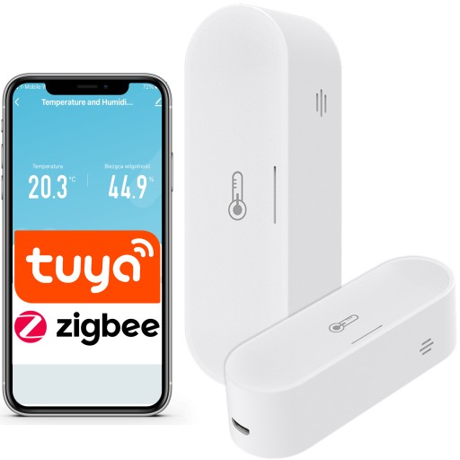 Датчик температуры и влажности ZigBee TUYA Smart Life Домашний гигрометр