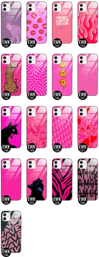 Чехол Стеклянный чехол для IPHONE 12 Feminine Girl Designs