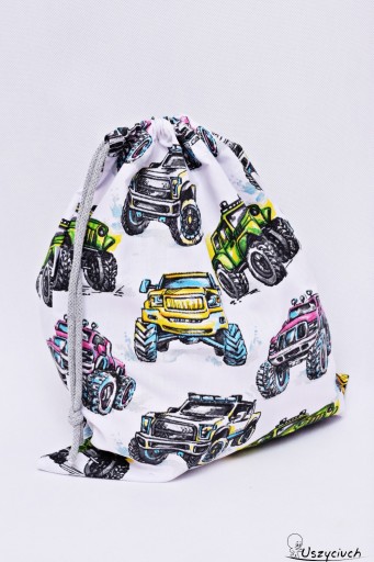 Worek do szkoły worek na kapcie buty monster truck