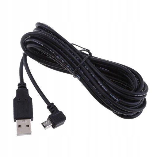 Зарядный кабель Mini USB 90, 3,5 метра, 5 В, 2 А
