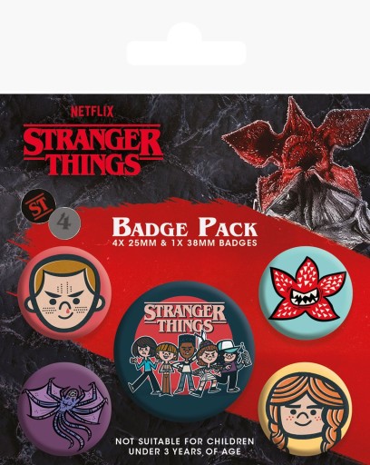 Значки для набора значков Stranger Things 4, набор из 5 шт.