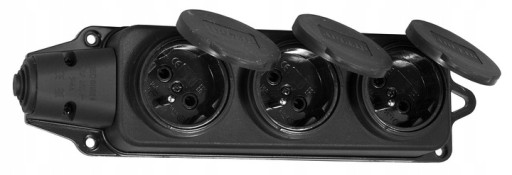 УДЛИНИТЕЛЬ 2М 3X1,5 230В IP44 ТРОЙНИК H05VV-F