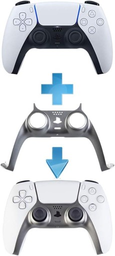 СЕРАЯ ВСТАВКА ПЕРЕДНЕЙ ПАНЕЛИ ДЕКОР КОРПУС PAD PS5 PLAYSTATION 5