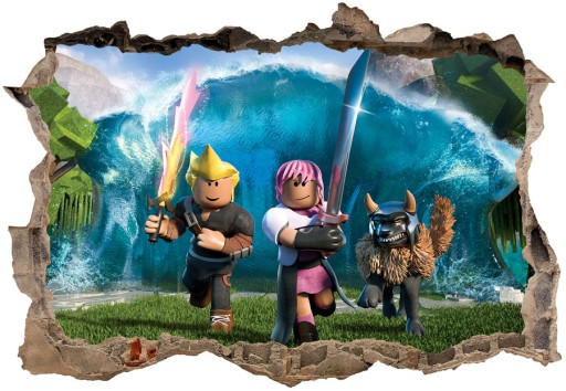 3D наклейки Roblox для детей 100х70