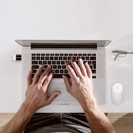 BASEUS MINI USB ADAPTER PRZEJŚCÓWKA PORT typu USB-A DO USB-C szybkie 2,4A