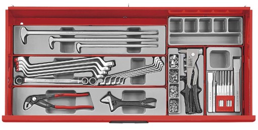 Инструментальная тележка, инструментальный шкаф на 622 элемента Teng Tools