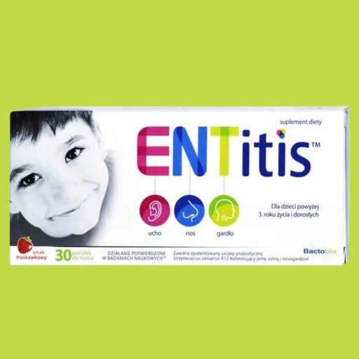 ENTitis со вкусом клубники, 30 пастилок