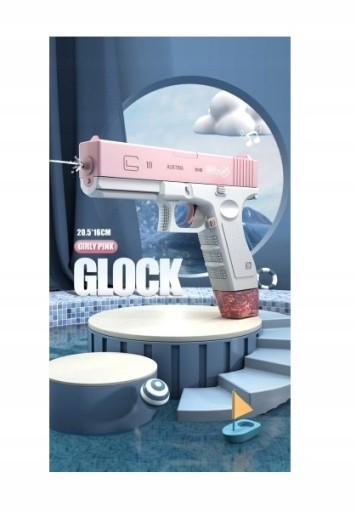 Новый водяной пистолет 2023 года, электрический пистолет Glock