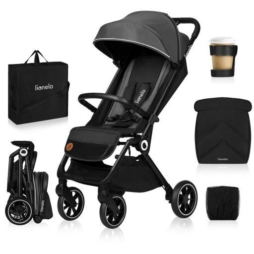 Коляска коляска до 22кг БОЛЬШИЕ КОЛЕСА + аксессуары Lionelo Cloe
