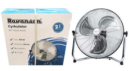Напольный вентилятор Ravanson WT-7045 INOX