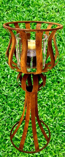 Подсвечник CLOWER BED GARDEN DECORATION металлический цветочный горшок 60см
