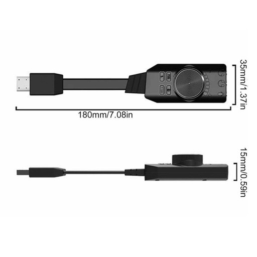 Звуковая карта USB Mini — внешняя виртуальная
