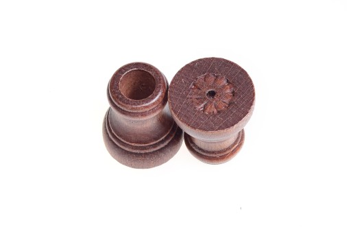 Wspornik drewniany pojedynczy do karnisza karnisz fi 28 mm Olcha 2 szt