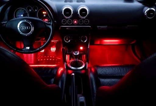 Освещение салона автомобиля RGB 6x12LED BLUETOOTH