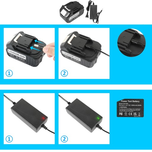 BEZPRZEWODOWA DMUCHAWA ELEKTRYCZNA 2W1 ERGONOMICZNA RĄCZKA 2*AKU 1200MAH